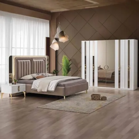 Bodrum 104 modern bedroom sets bring clean lines and sophisticated comfort together.
