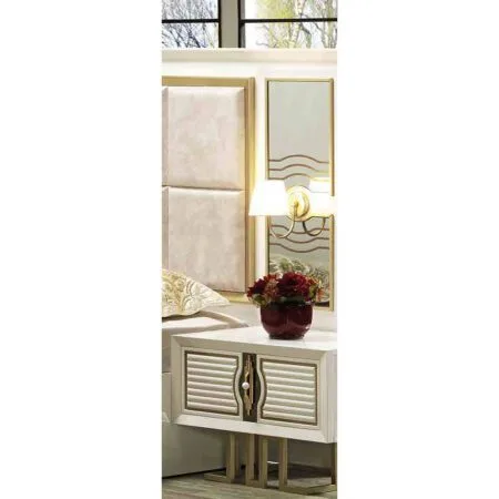 Hilton 114 bedroom sets in London create an inviting atmosphere with refined finishes.
