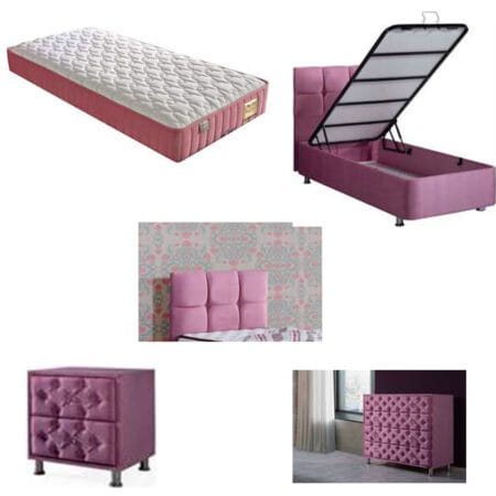 Comfortable Okyanus elegant young base furniture fits teenage bedrooms in London.