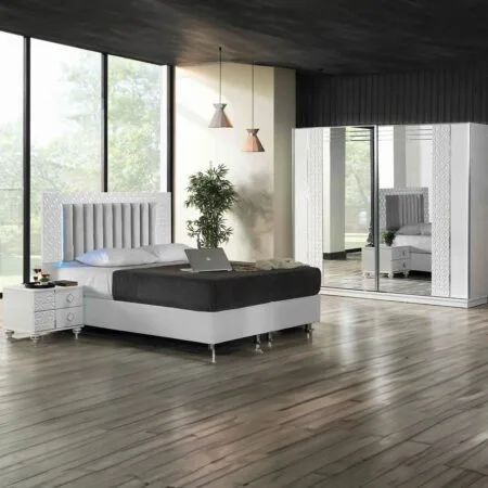 Park 119 London bedroom set combines stylish details with refined urban aesthetics.