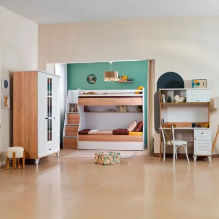 Best walnut children’s set for baby rooms, designed with luxury and functional aesthetics in mind.