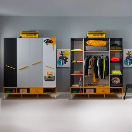 Luxury base set for kids' rooms, including a desk and furniture for the perfect baby room.
