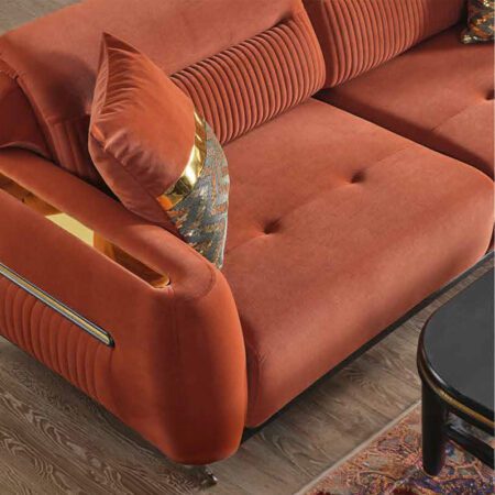 Fiesta sofa set for house design, enhancing interiors with its modern style and luxurious comfort.