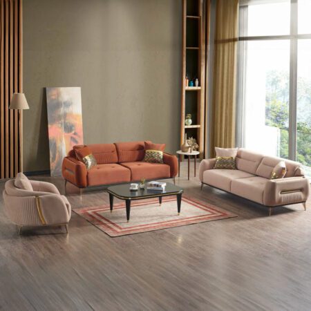 Fiesta sofa set, a perfect combination of modern aesthetics and superior comfort for any home.