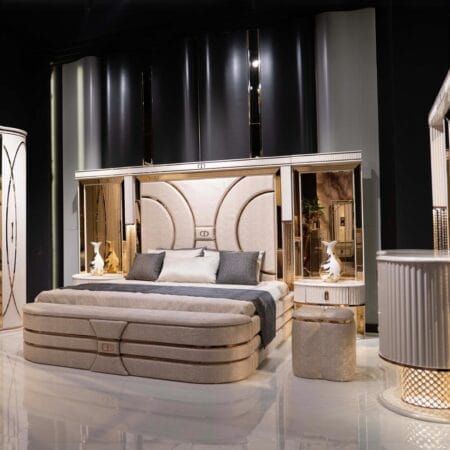 High quality Deluxe bedroom set combines comfort, design, and durability.