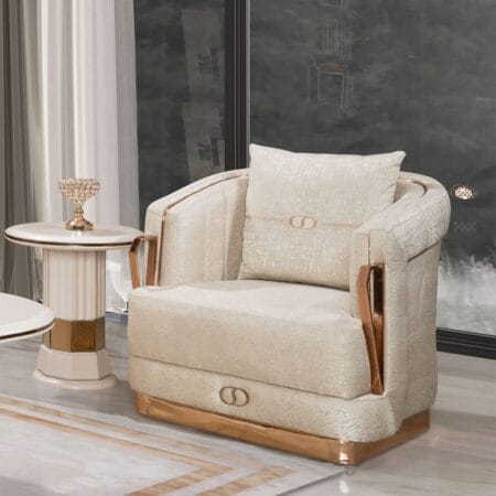 High-quality Deluxe sofa set designed for both durability and luxurious appeal.