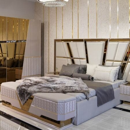 Beautiful Galaxy bedroom set in London ideal for a cozy, elegant bedroom.