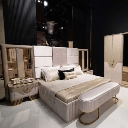 Milano set bedroom design in London, offering sleek and contemporary style.