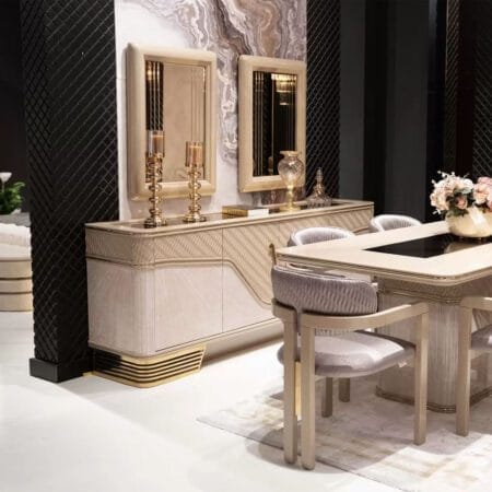 Stylish Milano dining set in London now available at Odalife for fine interiors.
