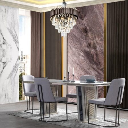 Pera luxury dining room set, offering exquisite design and top quality materials.