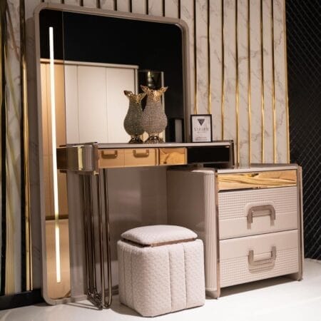 Prag stylish bedroom furniture in London, featuring modern designs that add a touch of luxury.