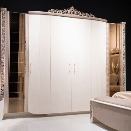 Bedroom design in London with Valencia set, offering a sophisticated blend of luxury and style.