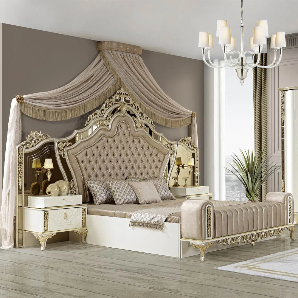 Venedik modern bedroom set in London, featuring sleek and stylish pieces.