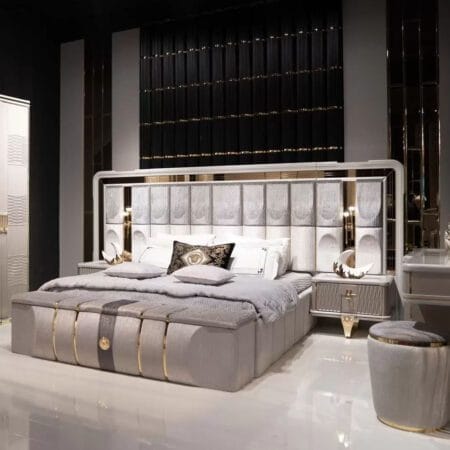 Stylish Versace bedroom set designed to elevate London interiors.