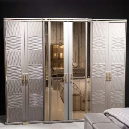 Versace bedroom set featuring premium furniture for London living spaces.