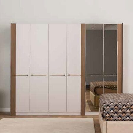 Aura modern wardrobe in London, designed with sleek lines and contemporary style.