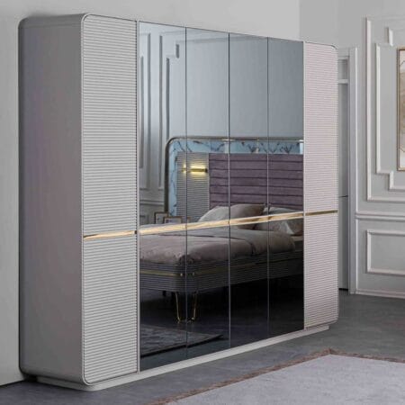 Gucci stylish wardrobe with shelves, perfect for keeping your wardrobe organized.
