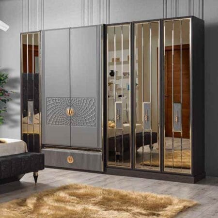 Lagos beautiful wardrobe in London, offering refined design and ample storage.