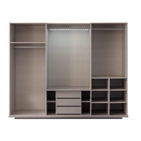 Prada stylish wardrobe in London, blending luxury and modern design for your bedroom space.