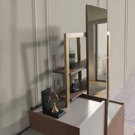 Sydney makeup table in London, designed with elegance and practical storage for your beauty.