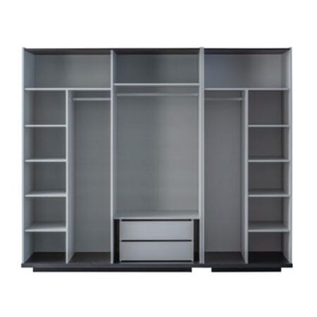 Vals modern wardrobe with mirror, featuring a sleek and stylish design with a functional reflective surface.