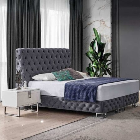 Stylish bedroom sets in London, this bedroom set brings chic tones to your space.