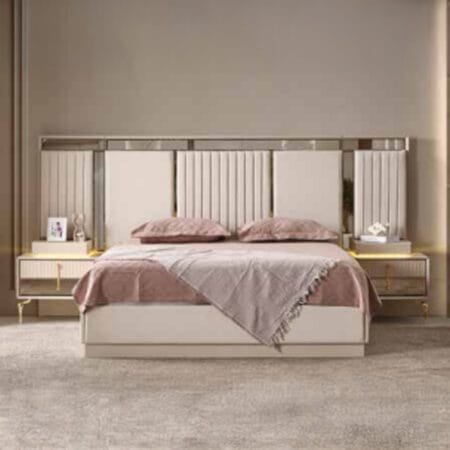 Bedroom Set Beige Bed Lexus