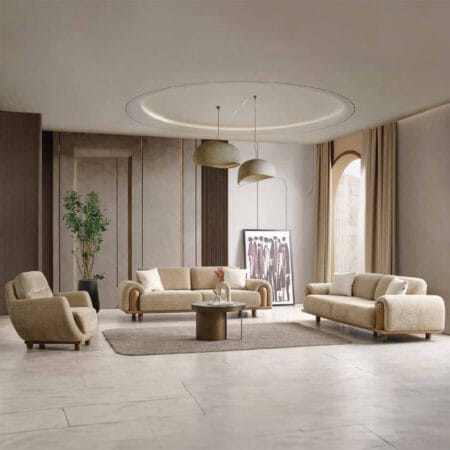 Milas comfortable sofa set for sale in London, blending modern elegance with soft seating.