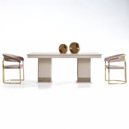 Dining Room Set Beige Table Lexus