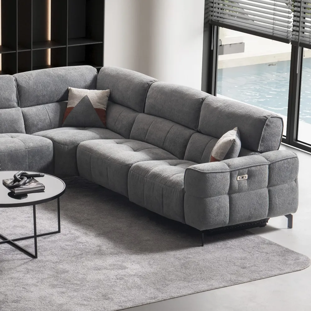 Luxury meets comfort with the Lara corner sofa set for sale in London.
