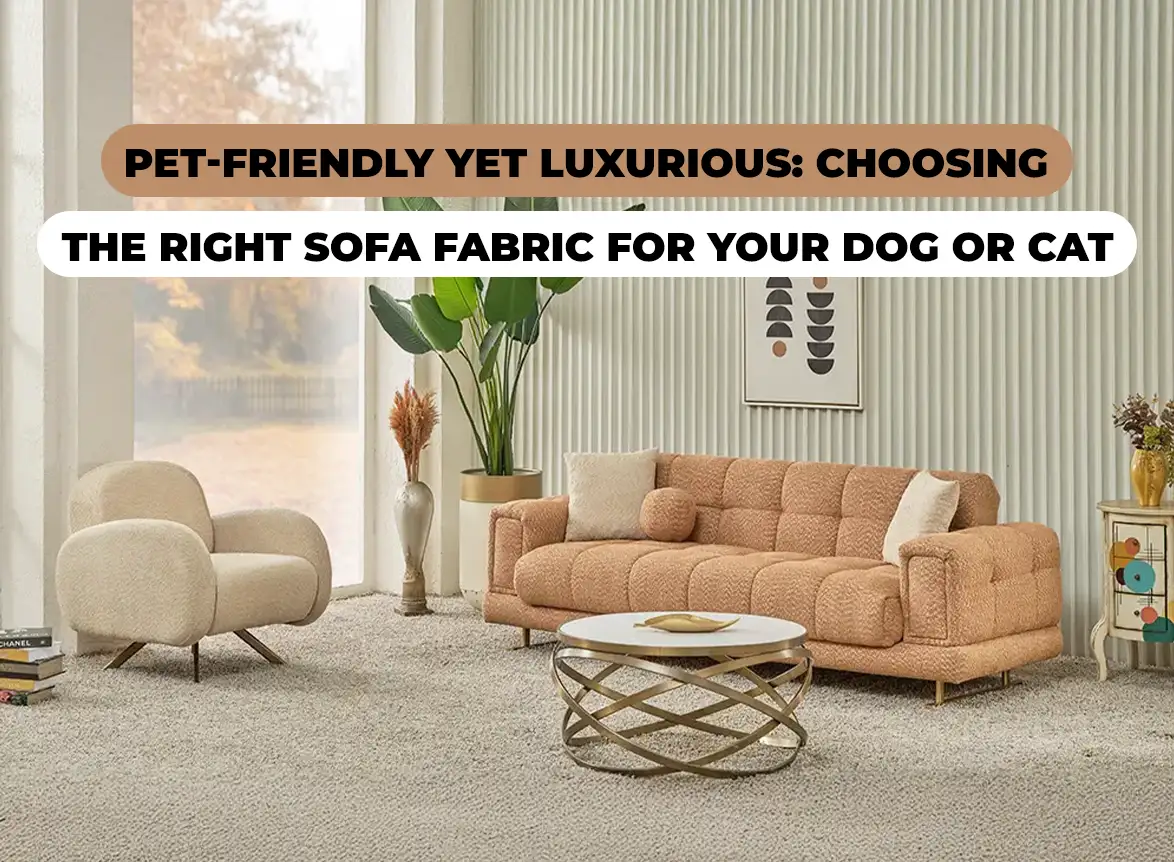 Pet-friendly luxury sofas in London, designed for comfort, durability and refined homes.