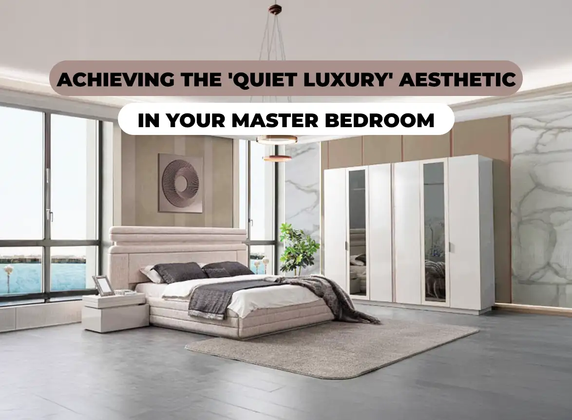 Quiet luxury bedroom furniture in the UK for calm, elegant and restful interiors.