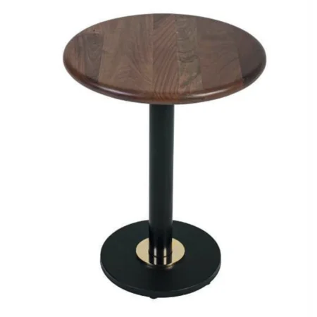 Minimalist Dark Round Table