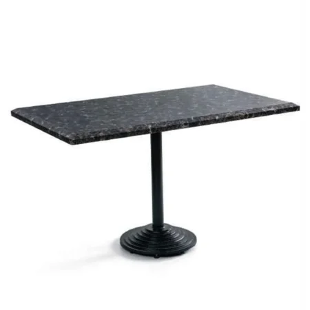 Black Stone Pedestal Table