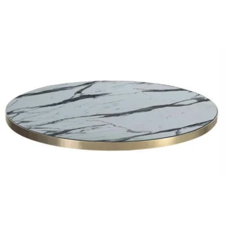 White Vein Marble Round