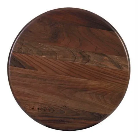 Rounded Dark Walnut Table